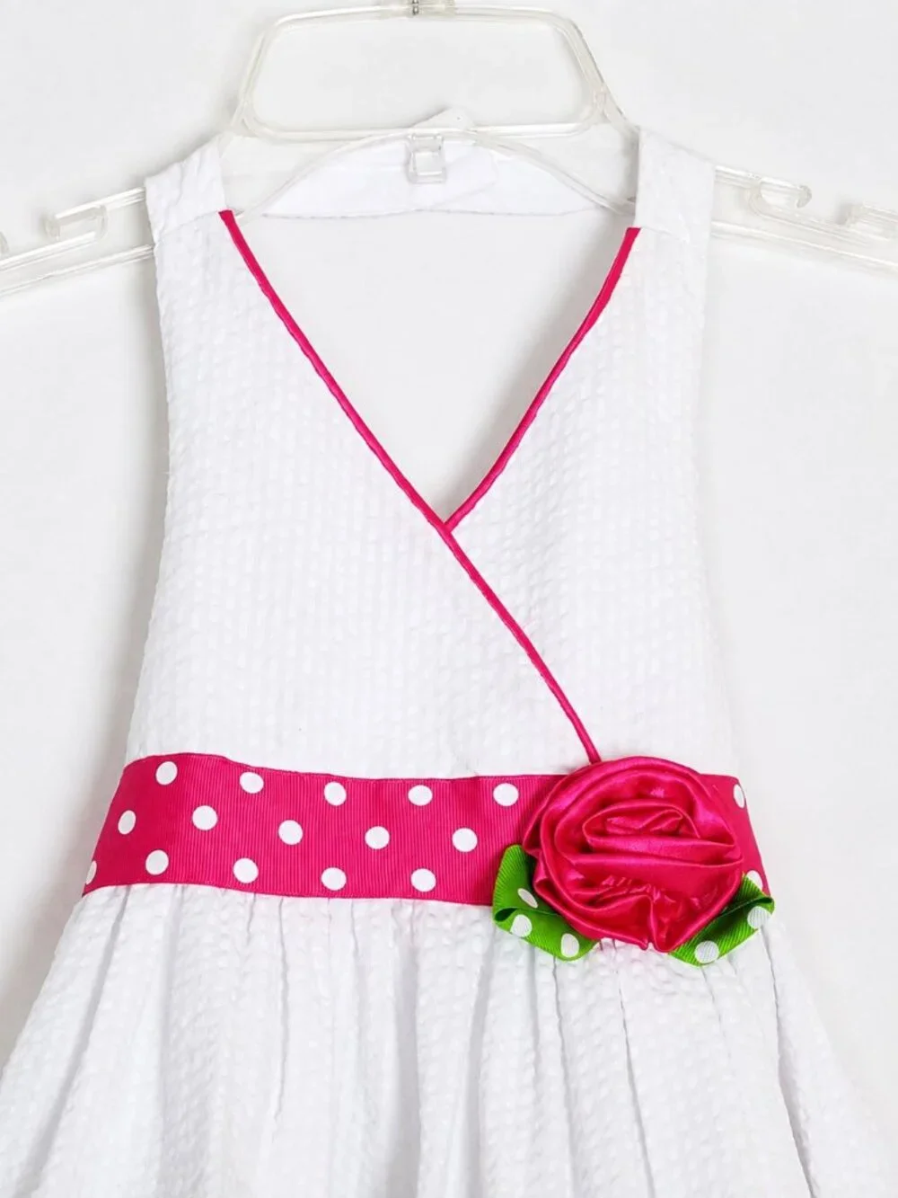 JESSICA ANN halter styled layered ruffled colorful girls dress size 4